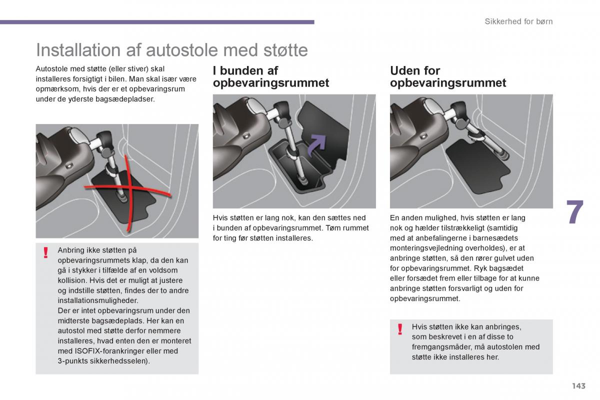 Peugeot 3008 Hybrid Bilens instruktionsbog / page 145