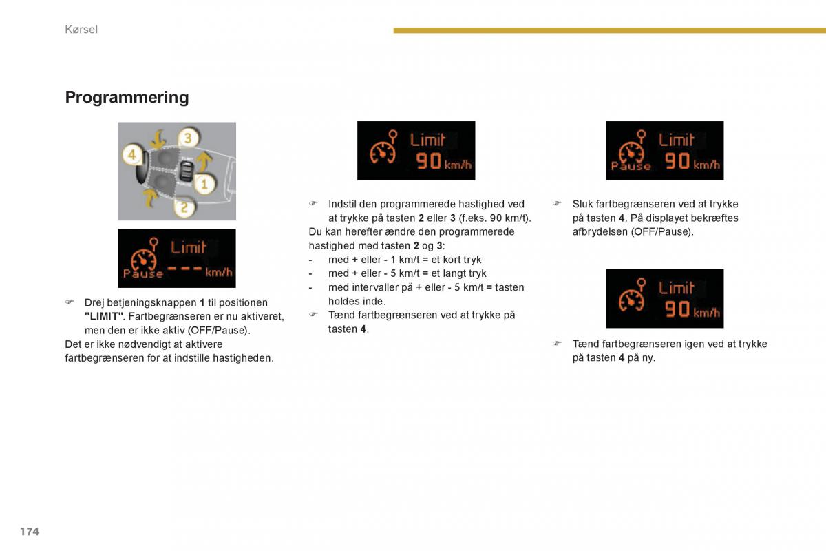 Peugeot 3008 Hybrid Bilens instruktionsbog / page 176