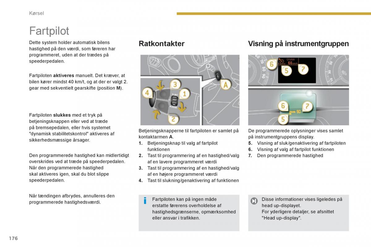 Peugeot 3008 Hybrid Bilens instruktionsbog / page 178