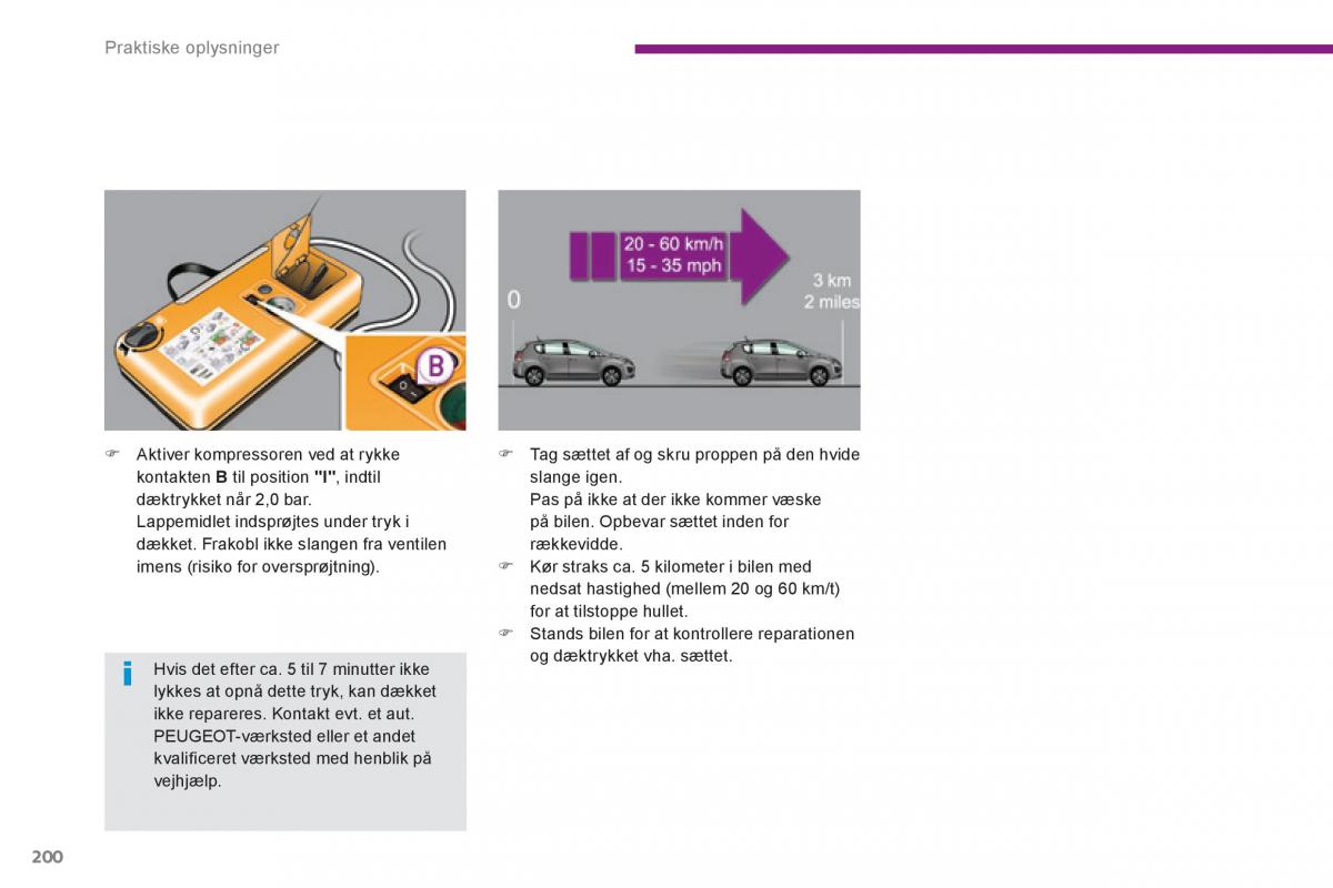 Peugeot 3008 Hybrid Bilens instruktionsbog / page 202