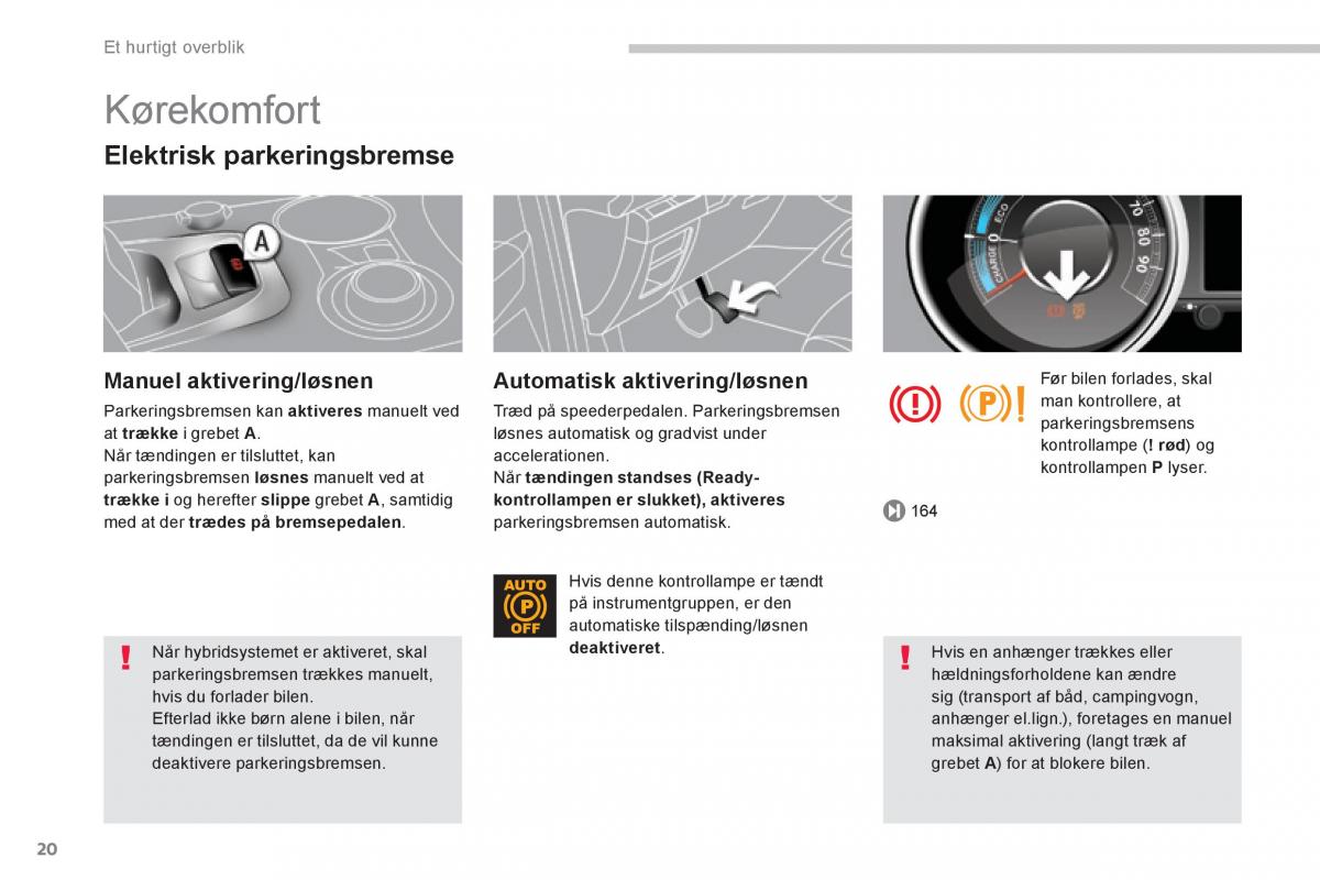 Peugeot 3008 Hybrid Bilens instruktionsbog / page 22