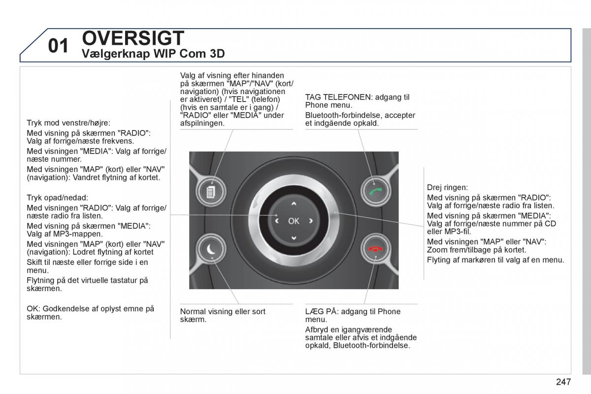 Peugeot 3008 Hybrid Bilens instruktionsbog / page 249