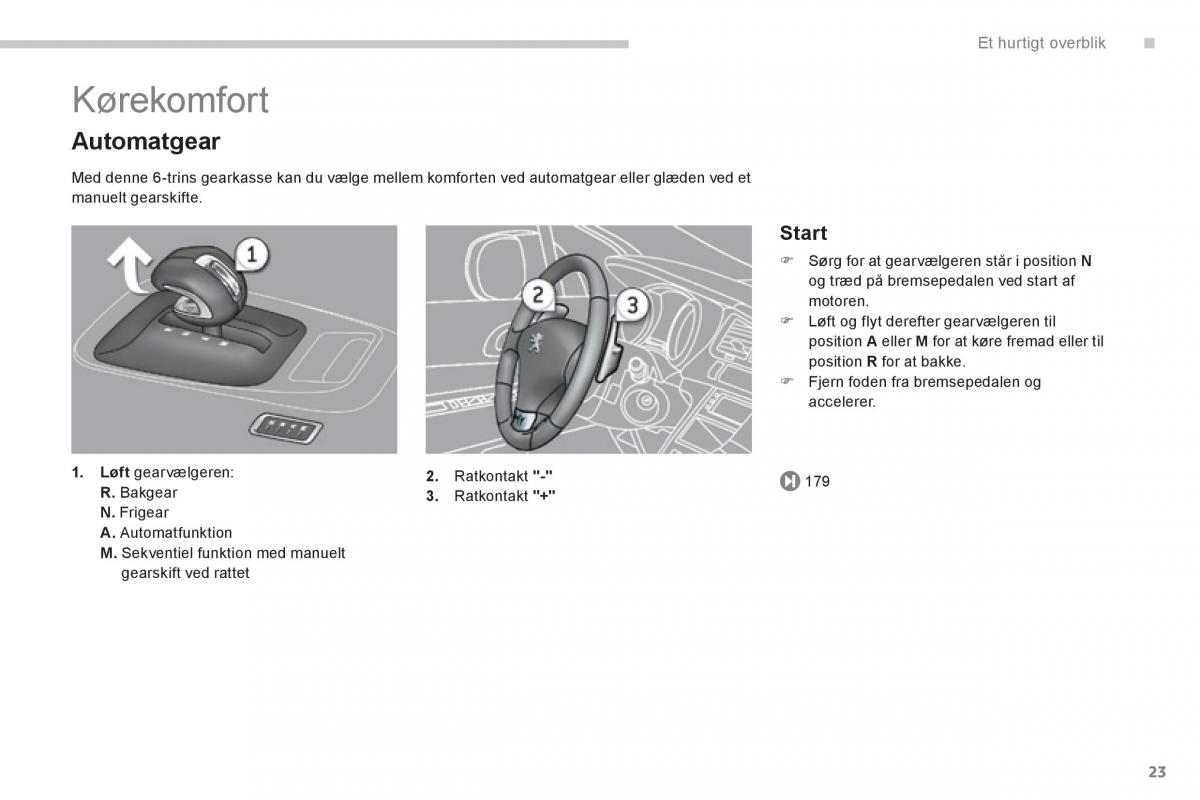 Peugeot 3008 Hybrid Bilens instruktionsbog / page 25