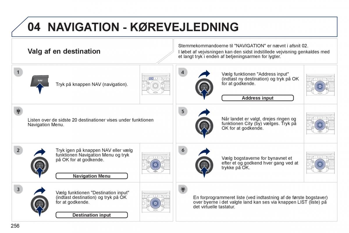 Peugeot 3008 Hybrid Bilens instruktionsbog / page 258