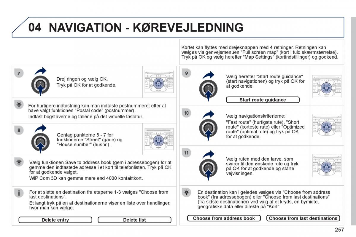 Peugeot 3008 Hybrid Bilens instruktionsbog / page 259