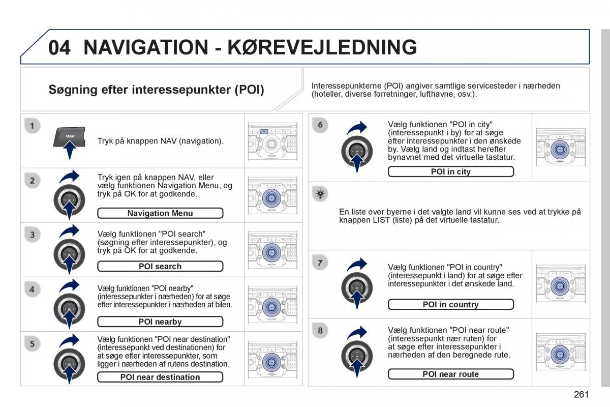 Peugeot 3008 Hybrid Bilens instruktionsbog / page 263