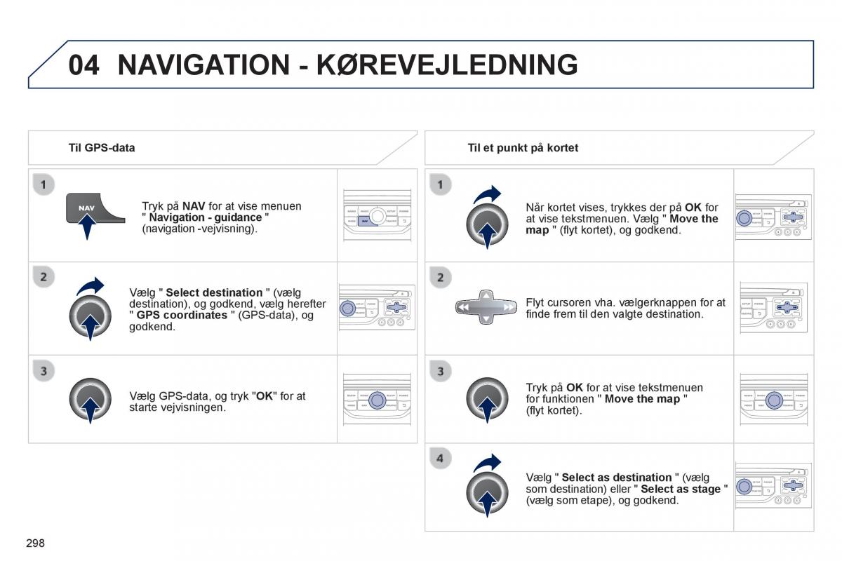 Peugeot 3008 Hybrid Bilens instruktionsbog / page 300