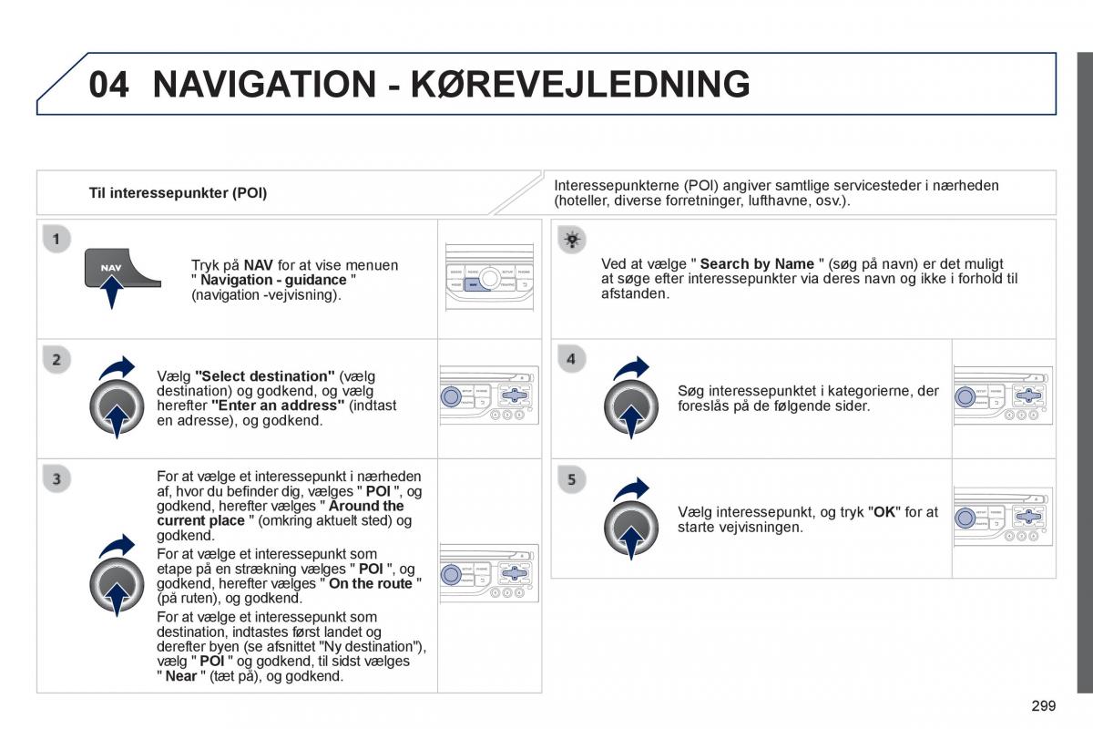 Peugeot 3008 Hybrid Bilens instruktionsbog / page 301