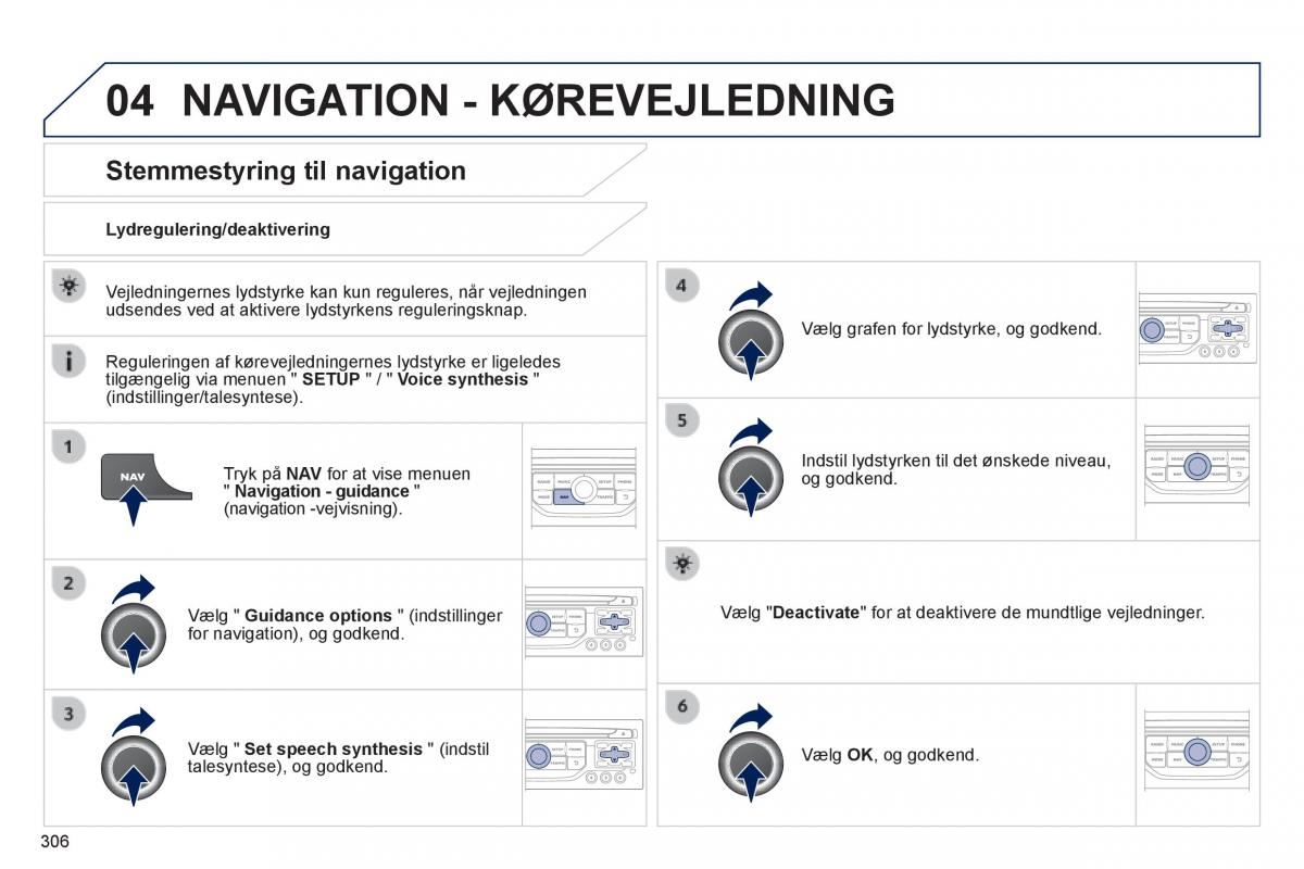 Peugeot 3008 Hybrid Bilens instruktionsbog / page 308