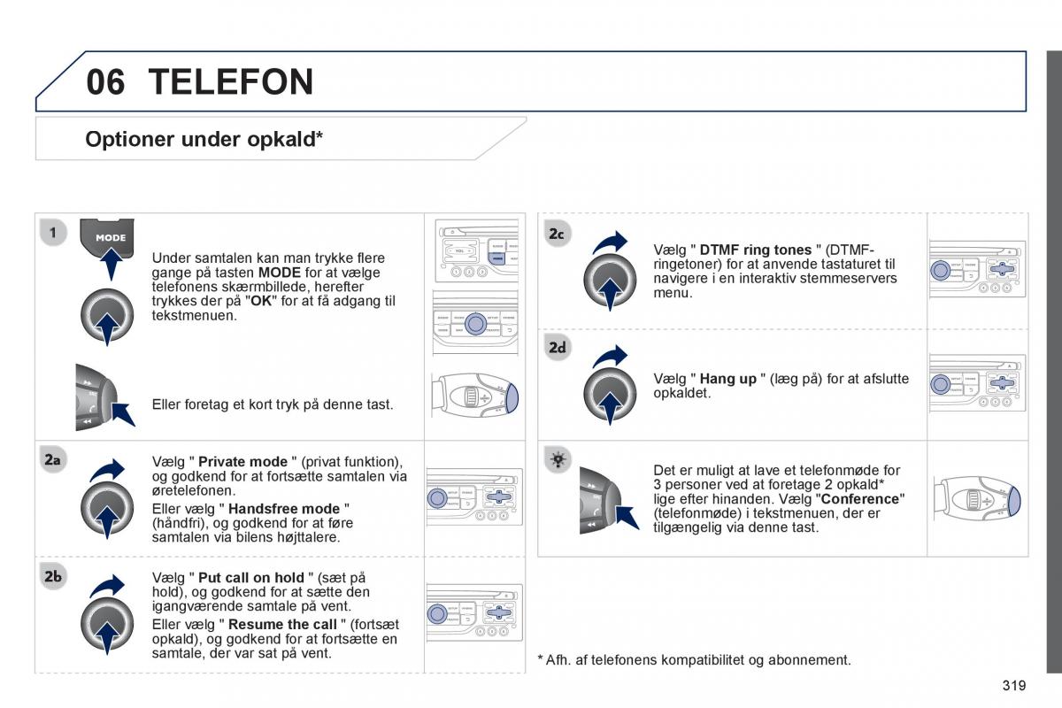 Peugeot 3008 Hybrid Bilens instruktionsbog / page 321