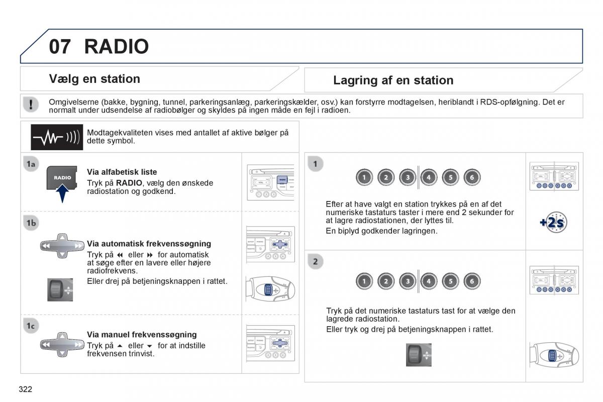 Peugeot 3008 Hybrid Bilens instruktionsbog / page 324