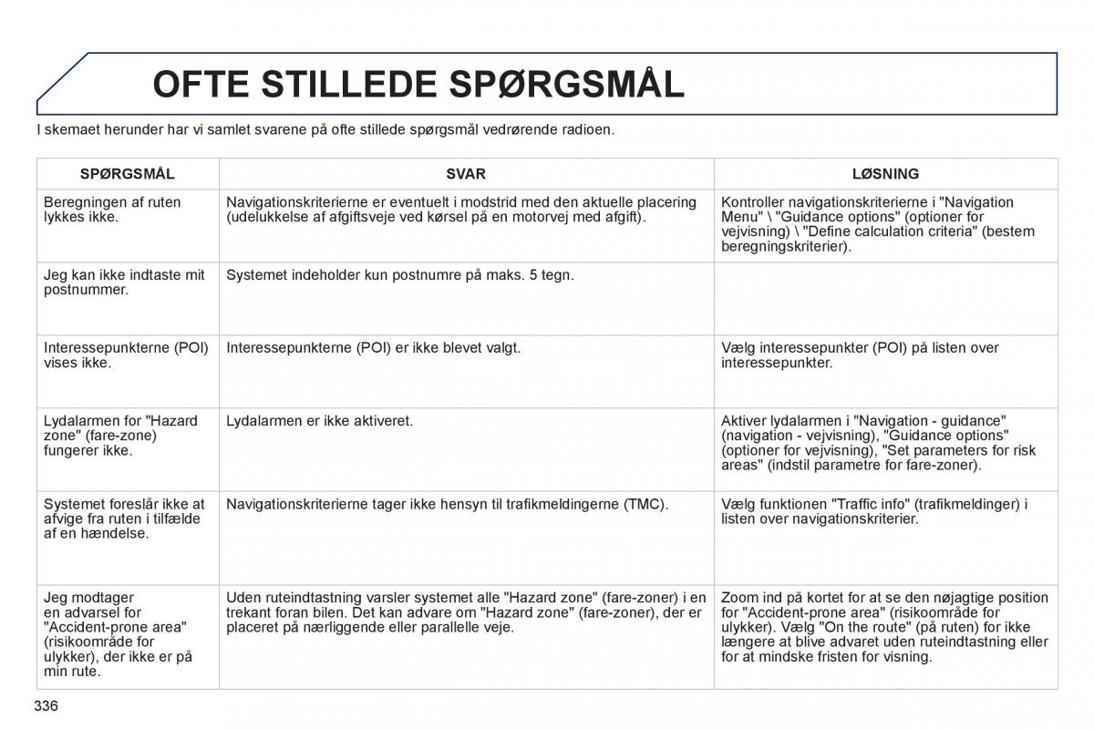 Peugeot 3008 Hybrid Bilens instruktionsbog / page 338