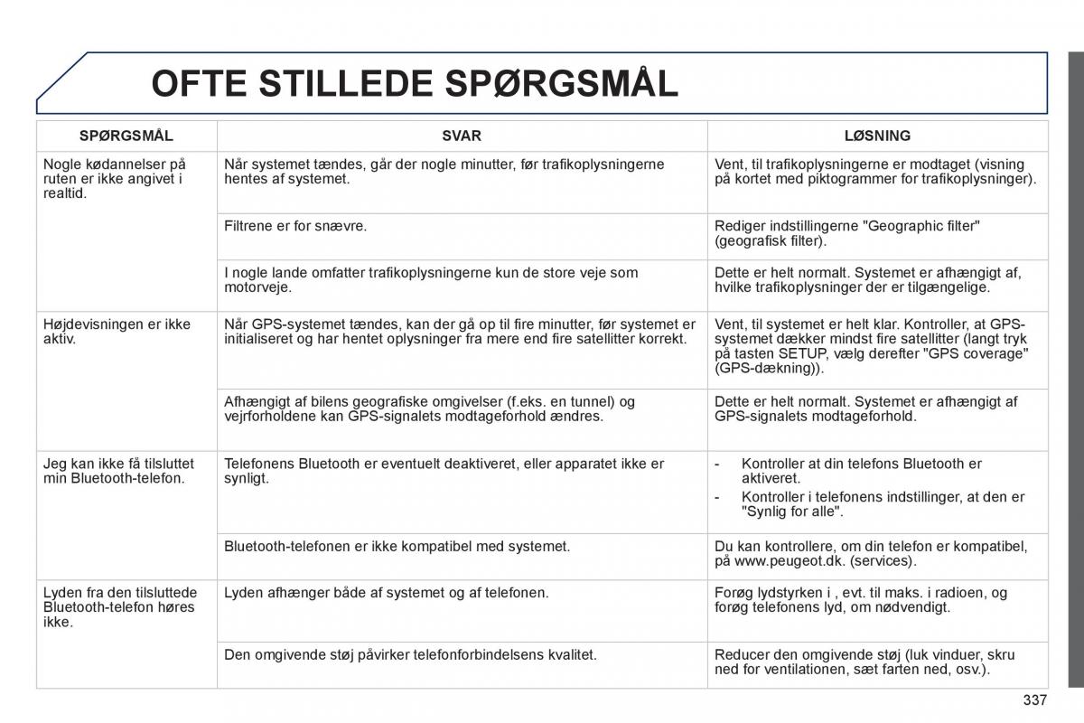 Peugeot 3008 Hybrid Bilens instruktionsbog / page 339