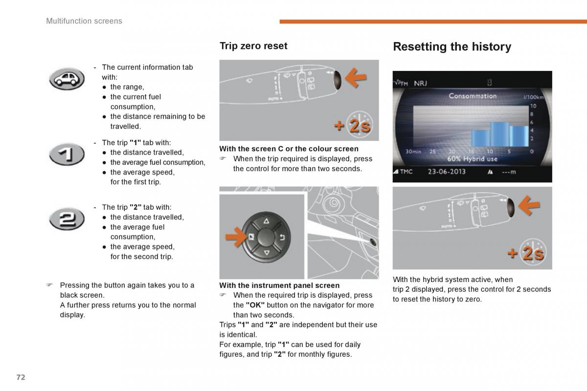 Peugeot 3008 Hybrid owners manual / page 74