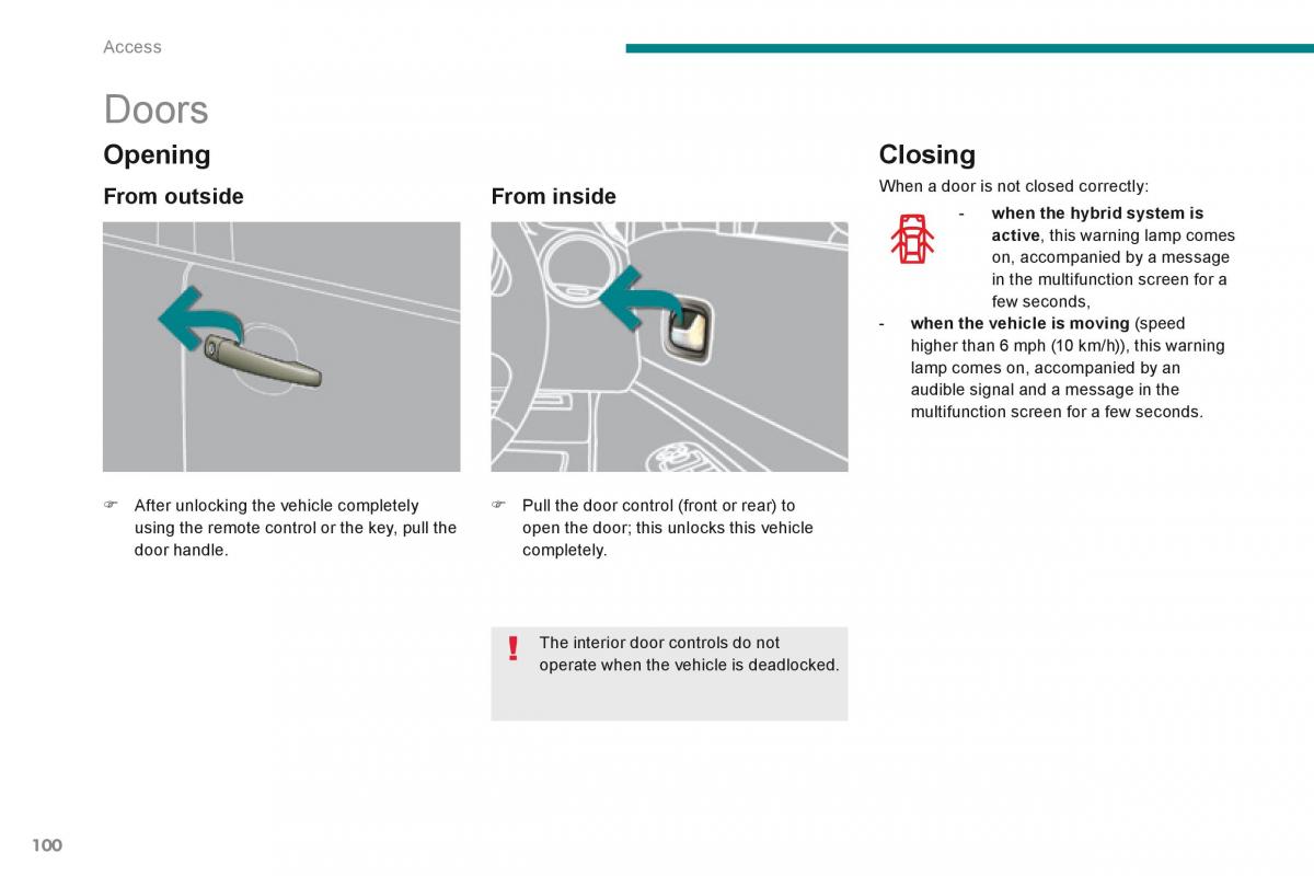 Peugeot 3008 Hybrid owners manual / page 102