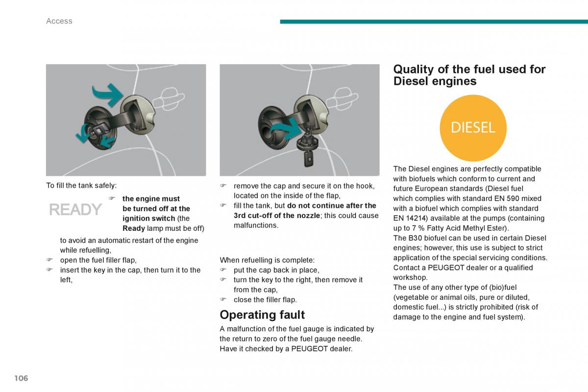 Peugeot 3008 Hybrid owners manual / page 108