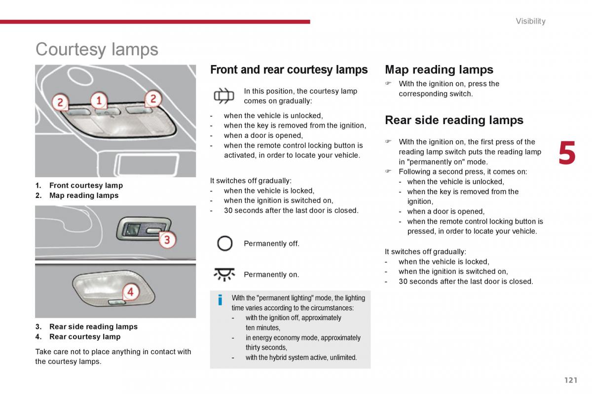 Peugeot 3008 Hybrid owners manual / page 123