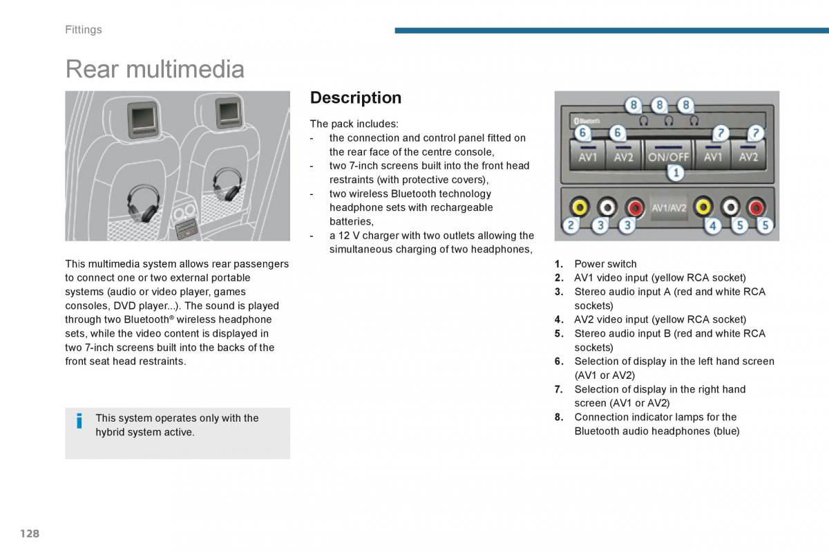 Peugeot 3008 Hybrid owners manual / page 130