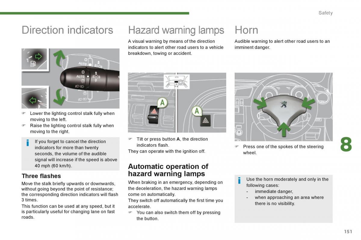 Peugeot 3008 Hybrid owners manual / page 153