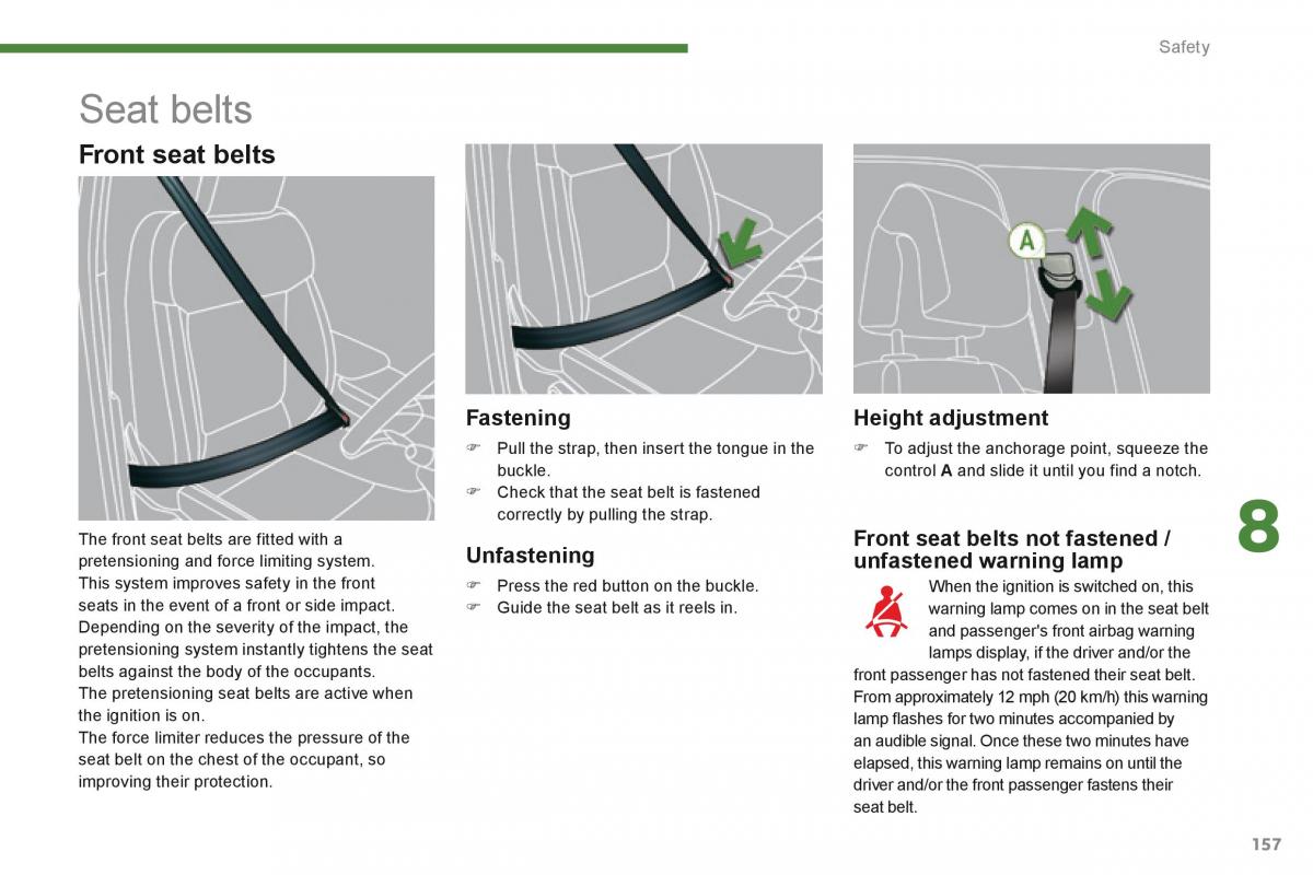 Peugeot 3008 Hybrid owners manual / page 159