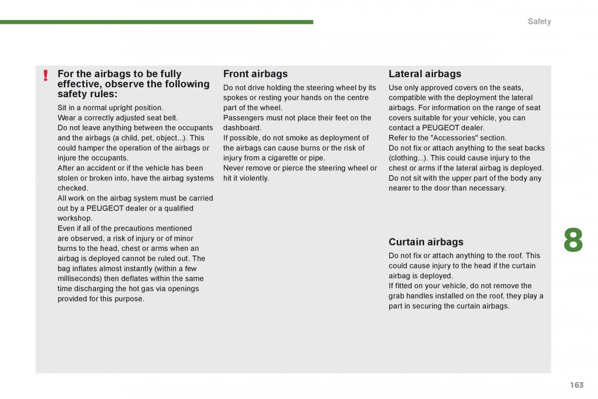 Peugeot 3008 Hybrid owners manual / page 165