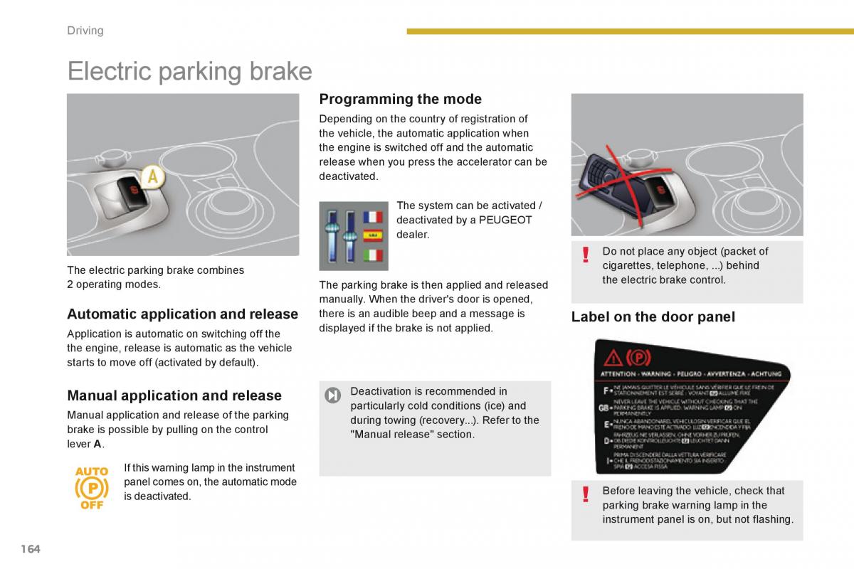 Peugeot 3008 Hybrid owners manual / page 166