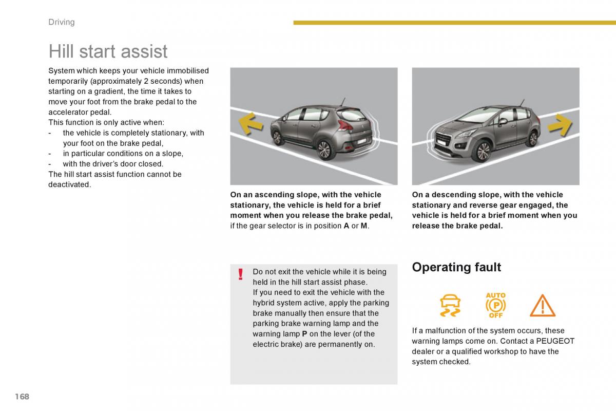 Peugeot 3008 Hybrid owners manual / page 170