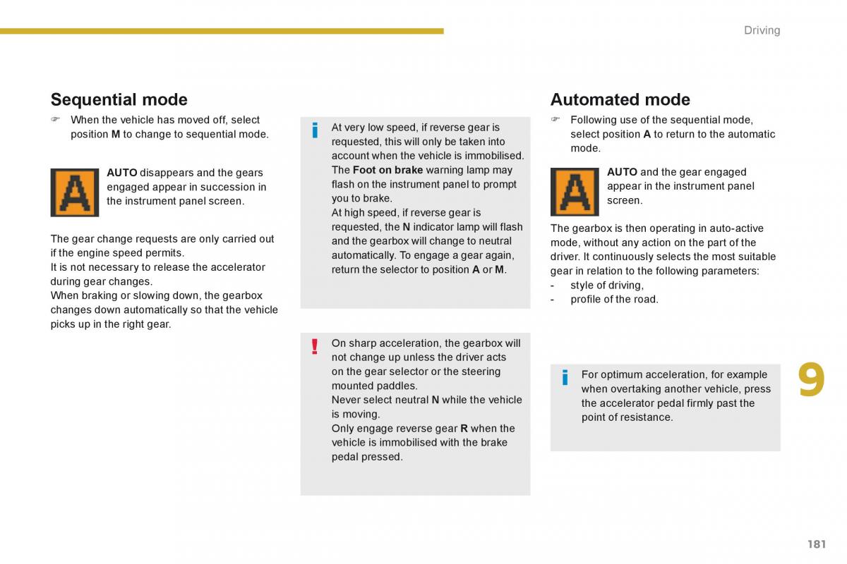 Peugeot 3008 Hybrid owners manual / page 183