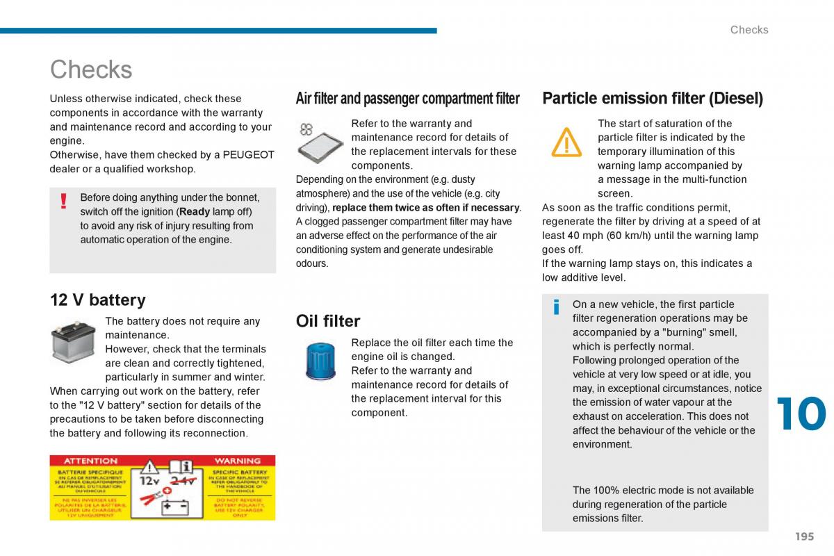 Peugeot 3008 Hybrid owners manual / page 197