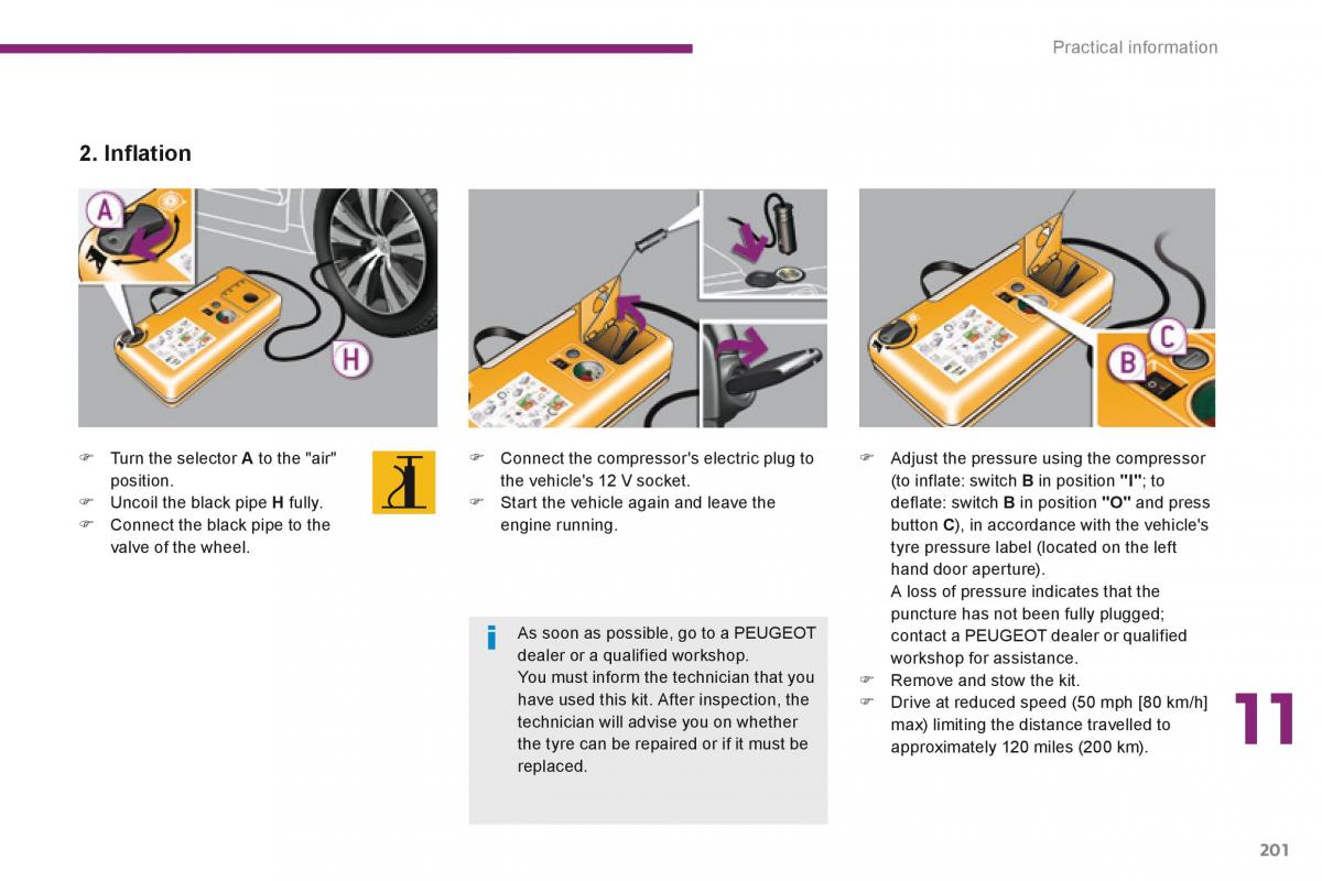 Peugeot 3008 Hybrid owners manual / page 203