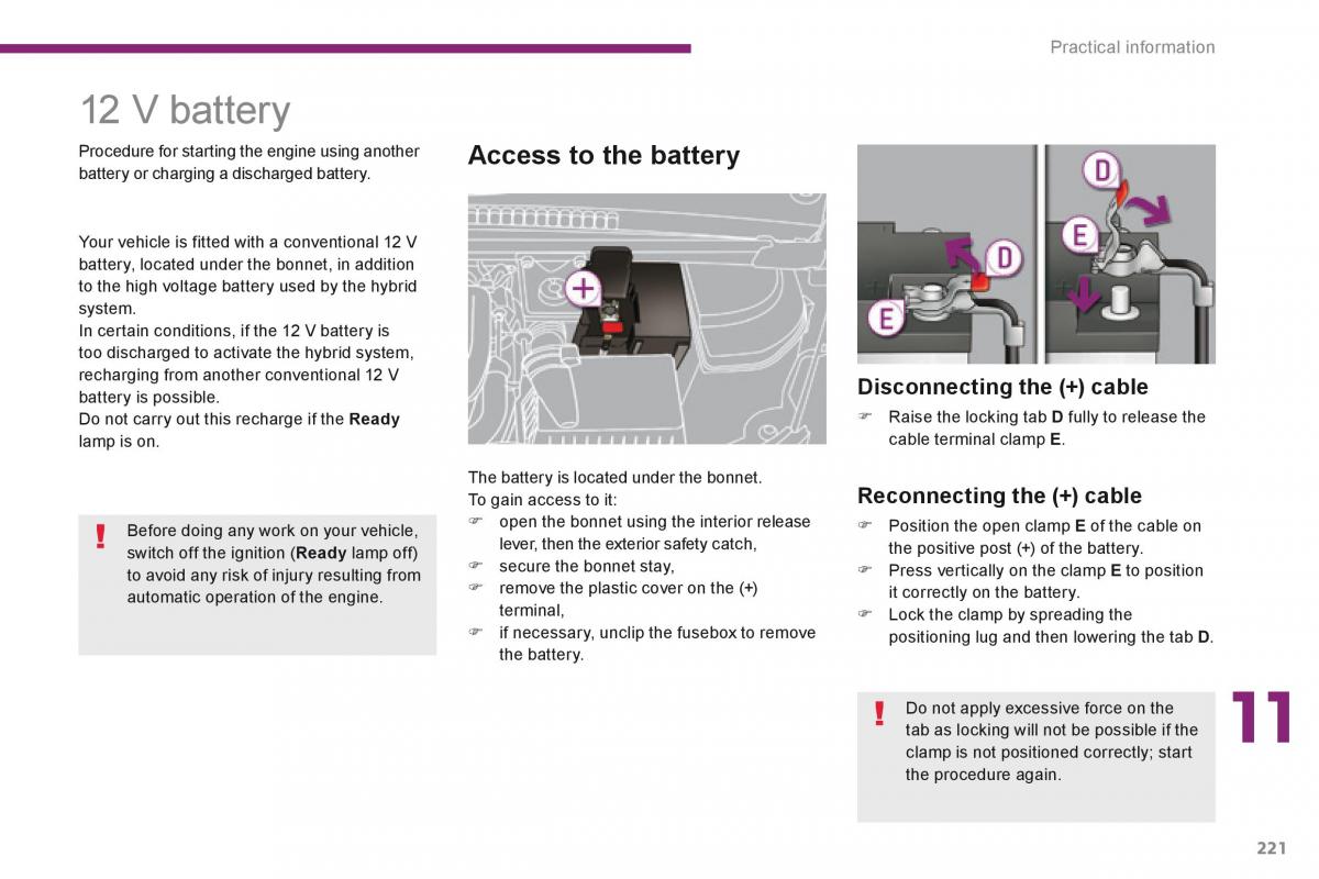 Peugeot 3008 Hybrid owners manual / page 223