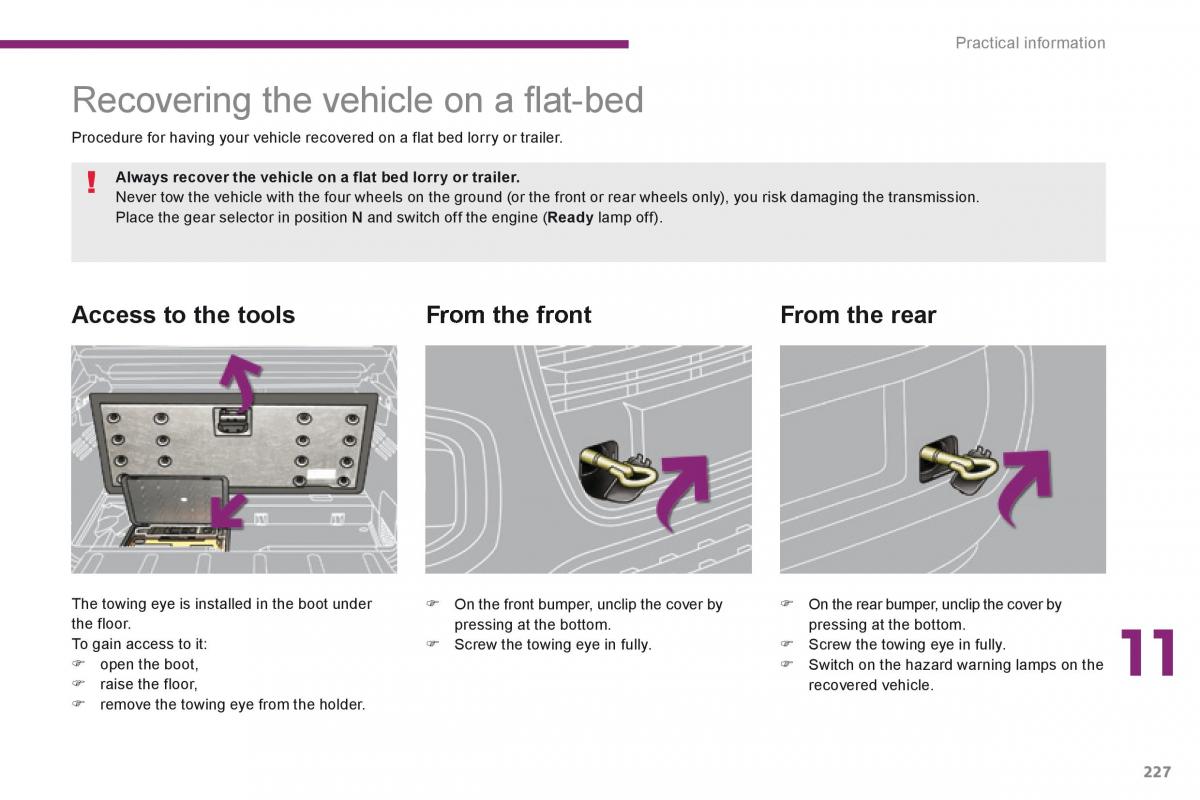 Peugeot 3008 Hybrid owners manual / page 229