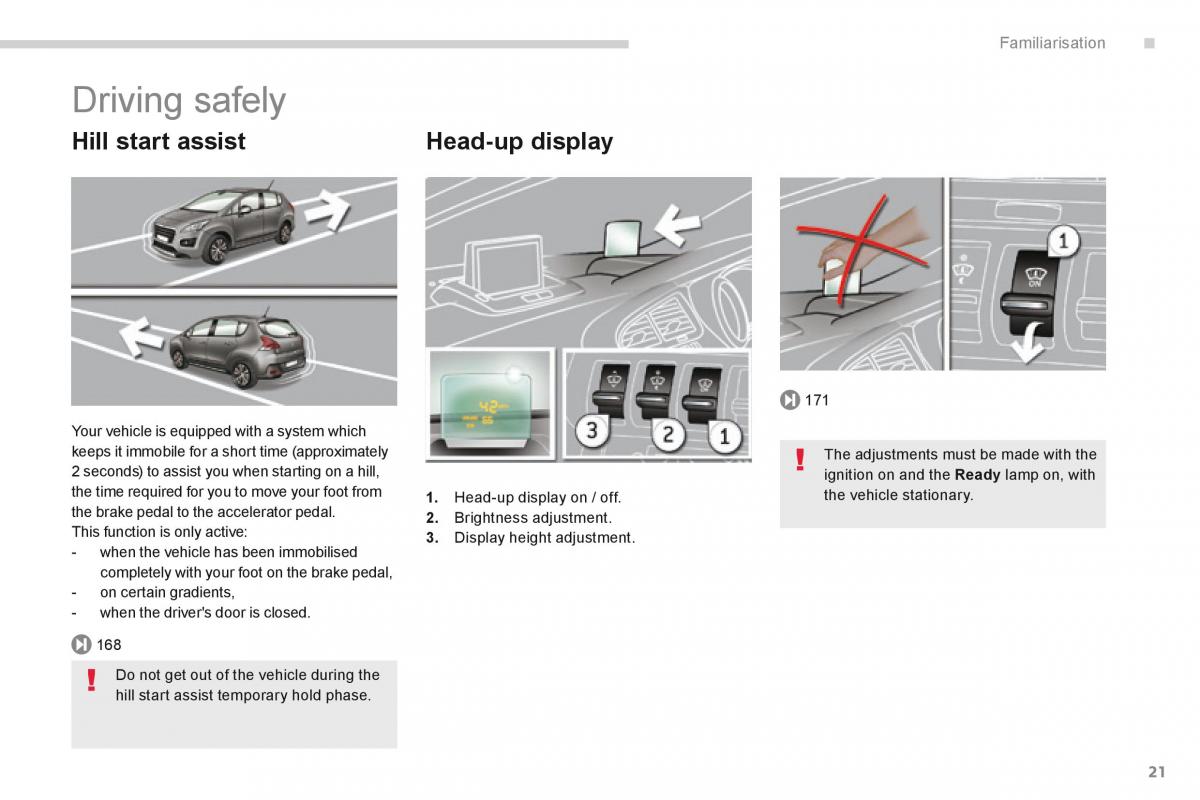 Peugeot 3008 Hybrid owners manual / page 23