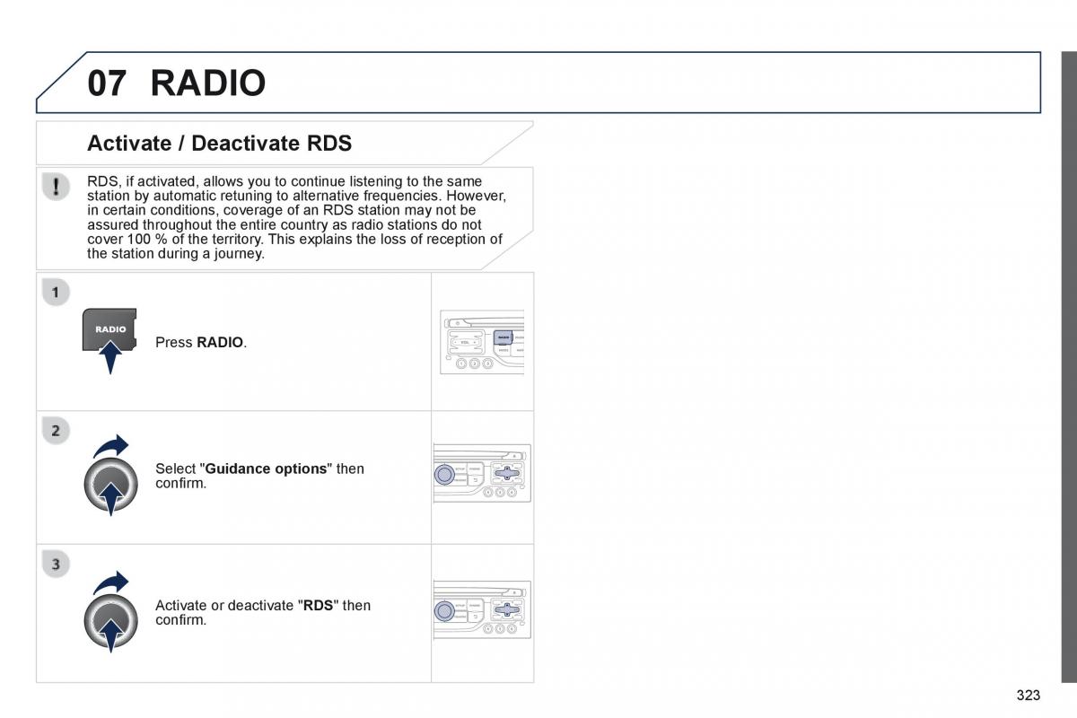 Peugeot 3008 Hybrid owners manual / page 325