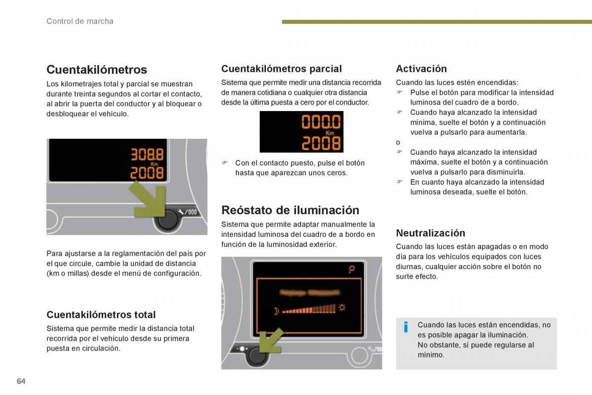 Peugeot 3008 Hybrid manual del propietario / page 66