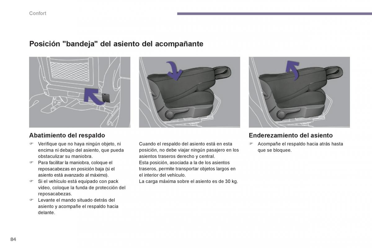 Peugeot 3008 Hybrid manual del propietario / page 86