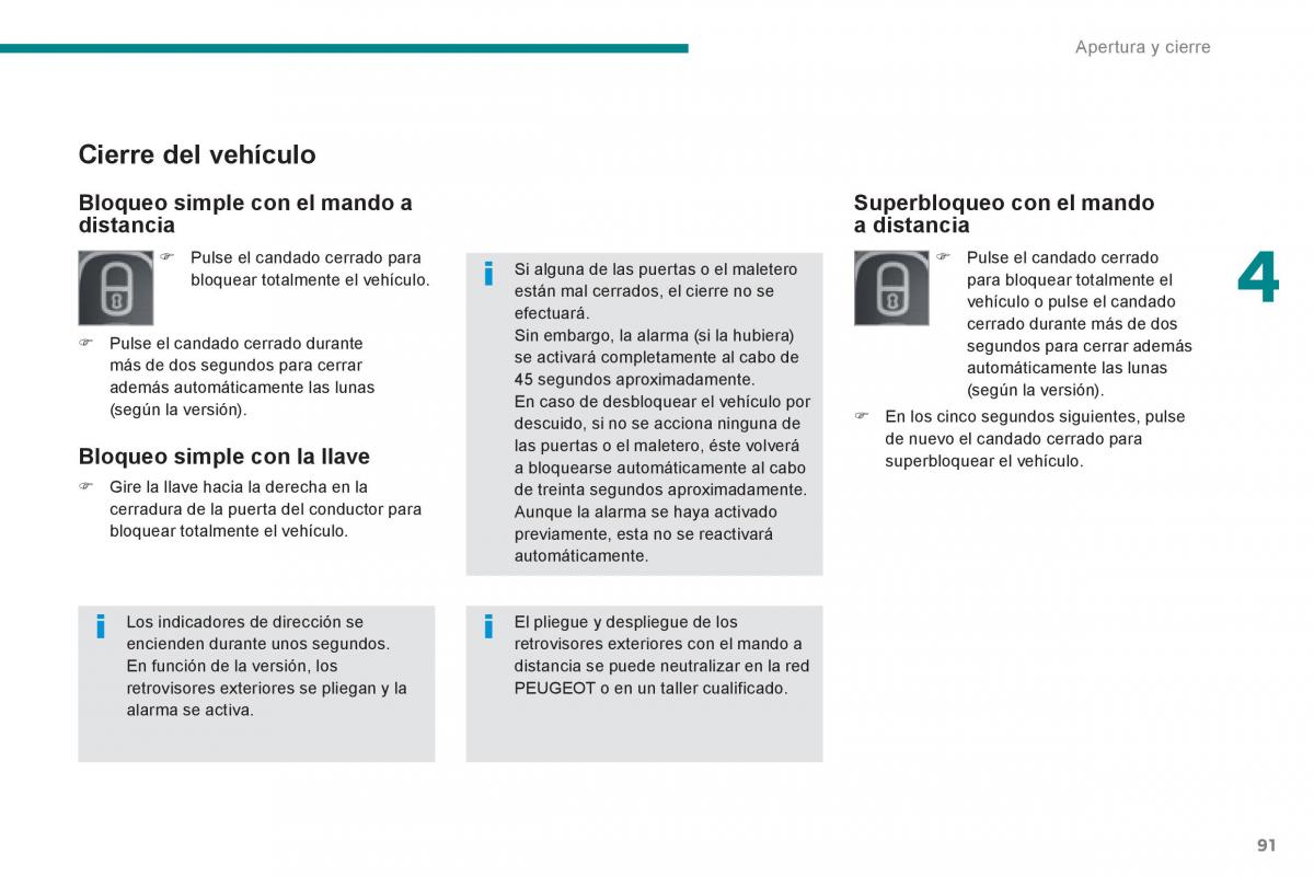 Peugeot 3008 Hybrid manual del propietario / page 93