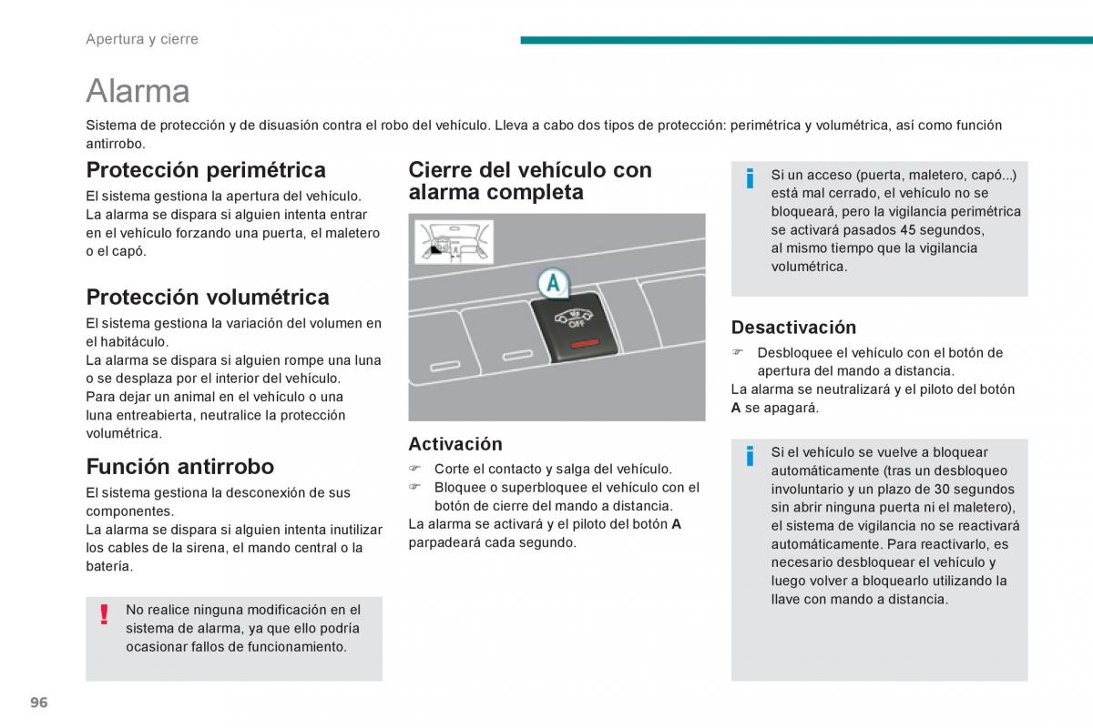 Peugeot 3008 Hybrid manual del propietario / page 98