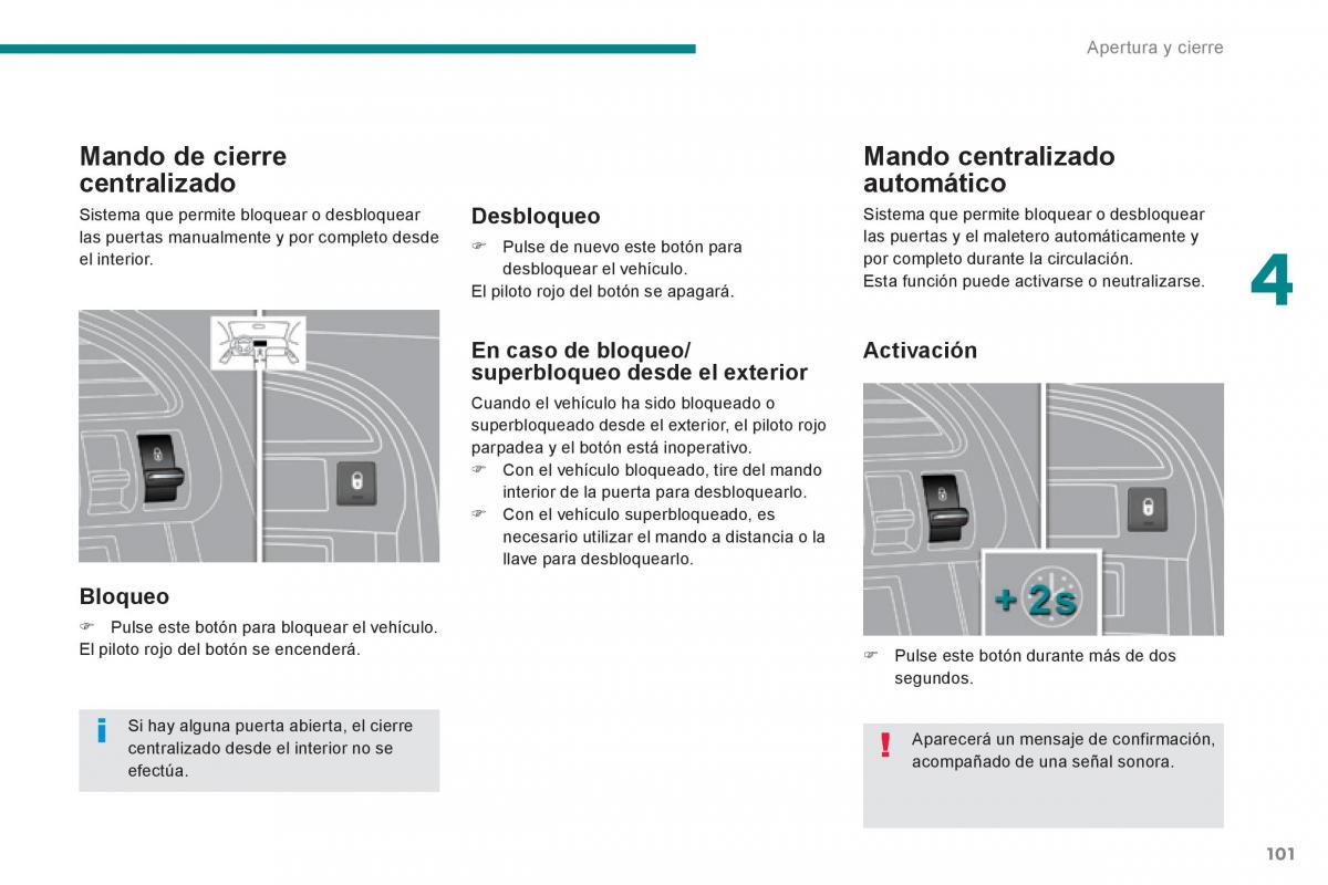 Peugeot 3008 Hybrid manual del propietario / page 103