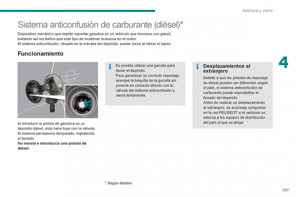 Peugeot 3008 Hybrid manual del propietario / page 109