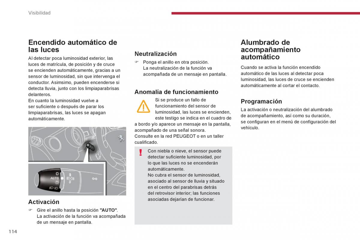 Peugeot 3008 Hybrid manual del propietario / page 116