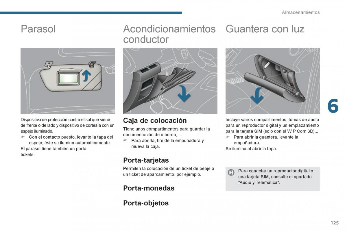 Peugeot 3008 Hybrid manual del propietario / page 127