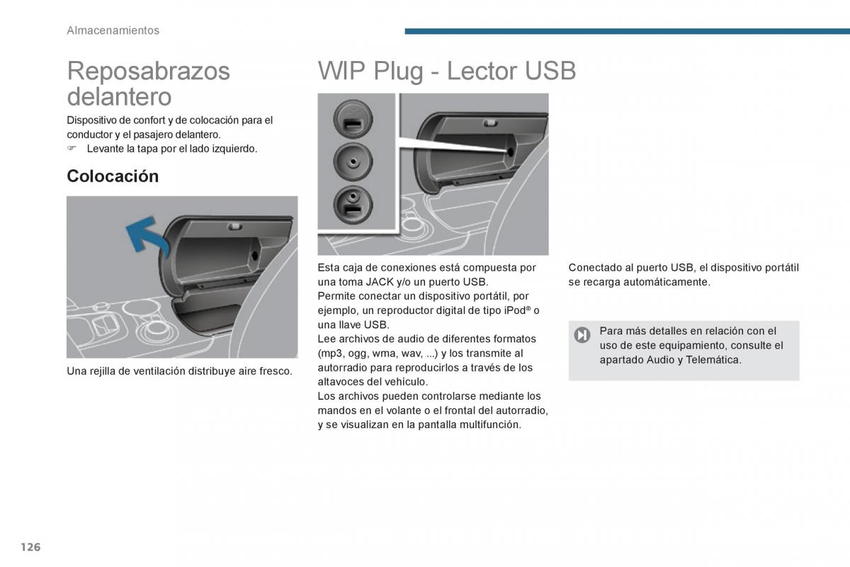 Peugeot 3008 Hybrid manual del propietario / page 128