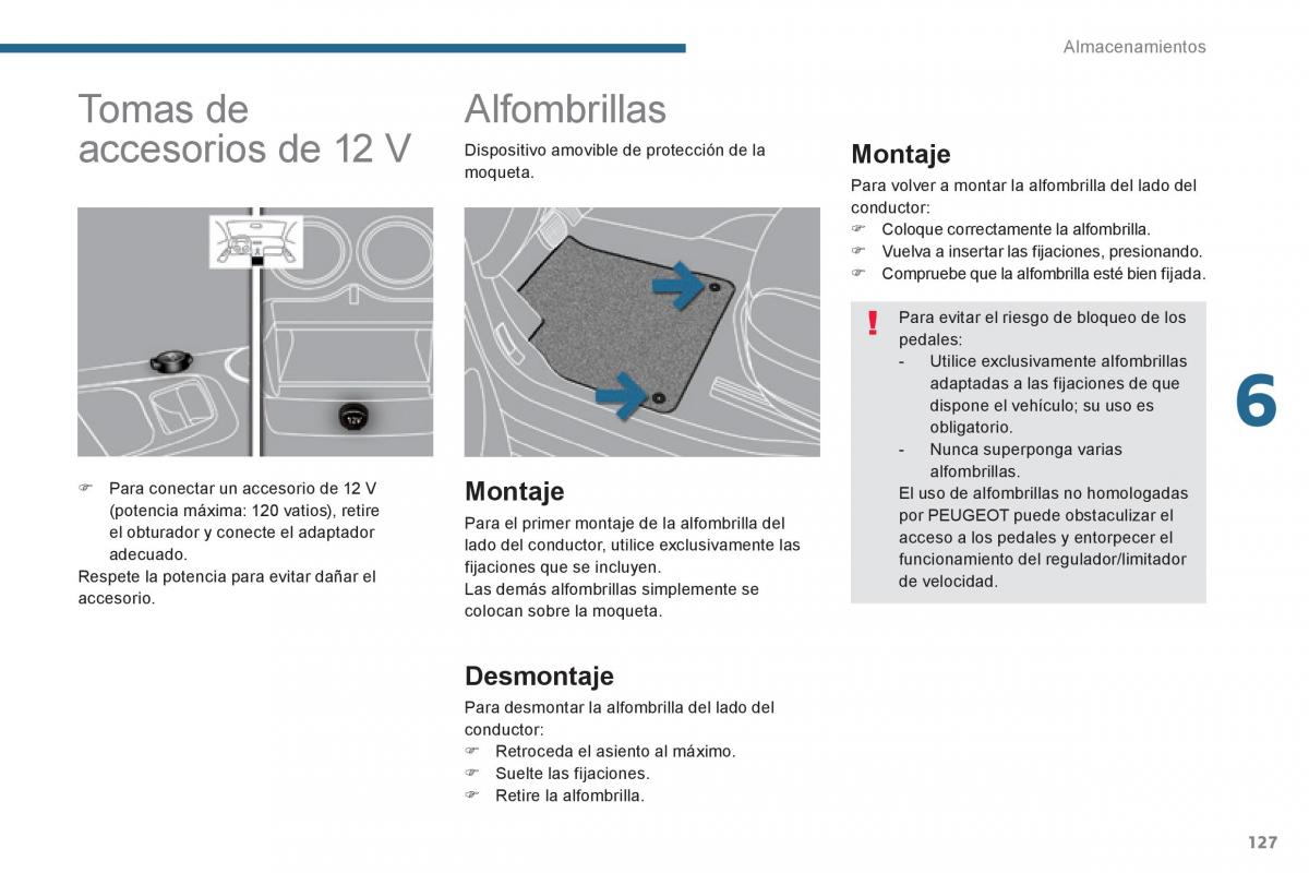 Peugeot 3008 Hybrid manual del propietario / page 129