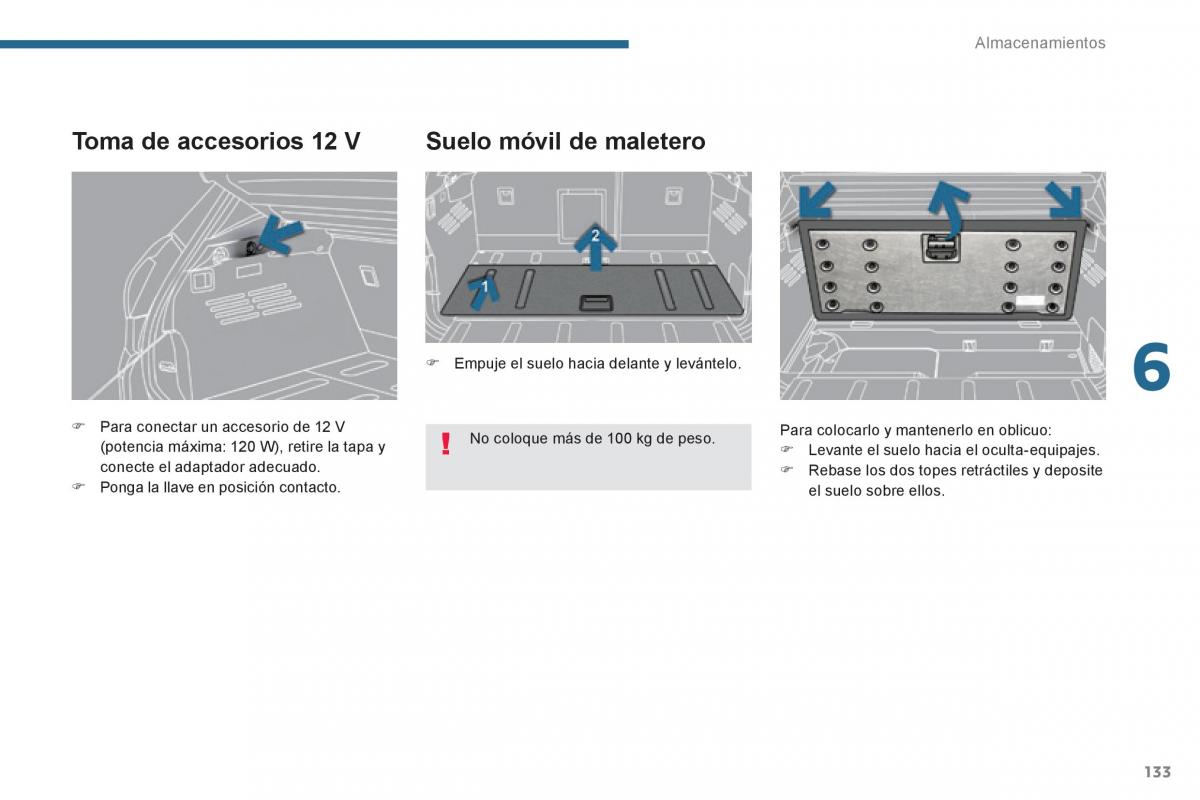 Peugeot 3008 Hybrid manual del propietario / page 135