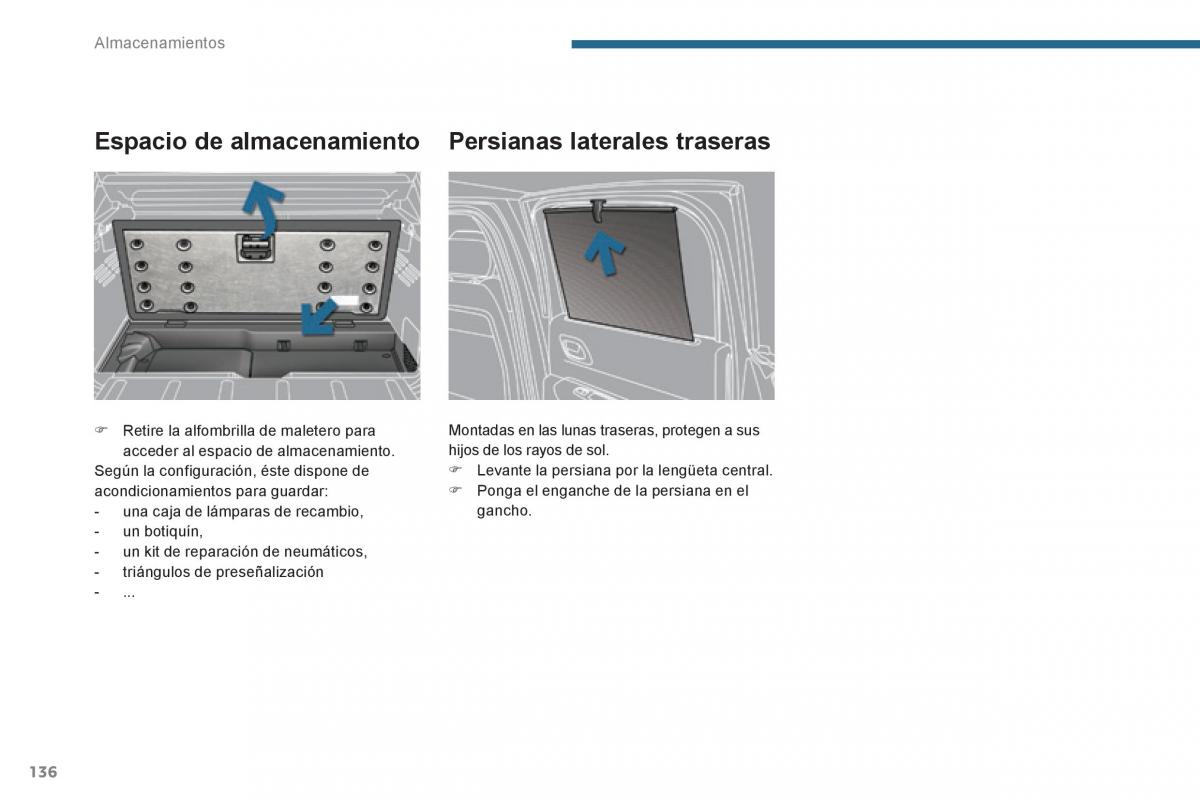 Peugeot 3008 Hybrid manual del propietario / page 138