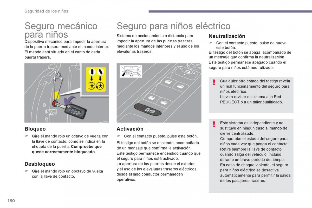 Peugeot 3008 Hybrid manual del propietario / page 152