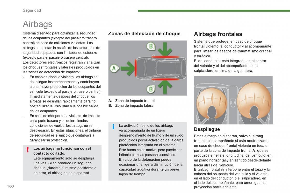 Peugeot 3008 Hybrid manual del propietario / page 162