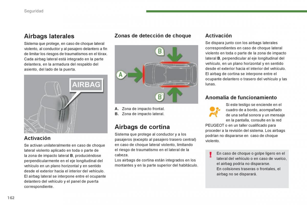 Peugeot 3008 Hybrid manual del propietario / page 164