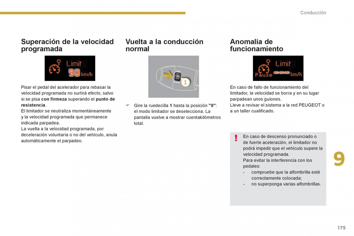 Peugeot 3008 Hybrid manual del propietario / page 177